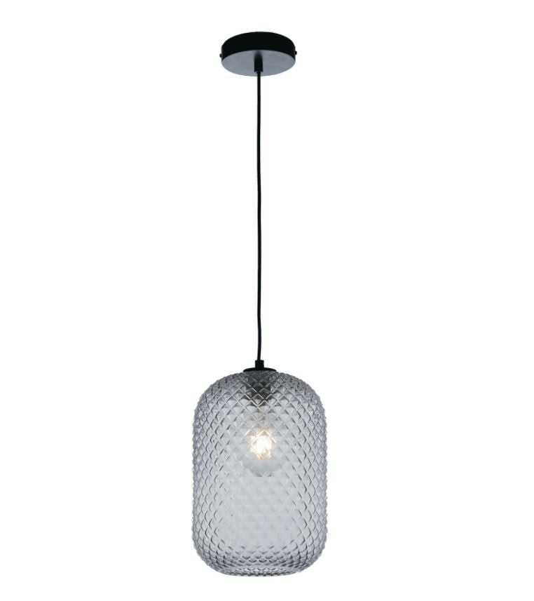 Sospensione in vetro cristallo sfaccettato vari colori struttura in metallo 1XE27 non incl. d.20cm ASHFORD-S20 Sospensione in vetro cristallo sfaccettato vari colori struttura in metallo 1XE27 non incl. d.20cm ASHFORD-S20